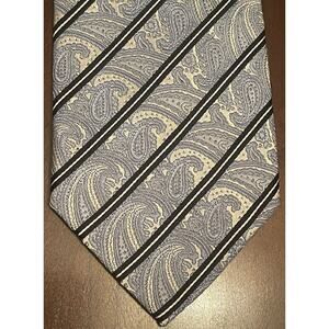 Aveti Design Blue Black Hand Made 100% Silk Men’s Neck Tie Made In China